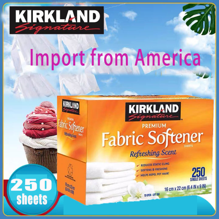 Kirkland Fabric Softener Sheets 250 count Lazada.co.th