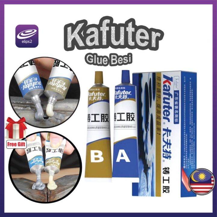 Strong Kafuter A+B Metal Repairing Casting Adhesive Glue Besi Super ...