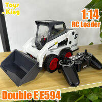 【CW】Double E E594 1:14 RC Truck Loader Cars Trucks Remote Control Engineering Vehicles Excavator Skid Steer Tractor Toy for Boy Gift