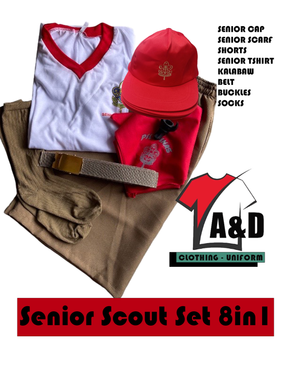 SENIOR SCOUT SHORT TYPE COMPLETE UNIFORM 8in1 SET Lazada PH