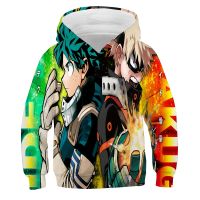 Boku No Hero Academia 3D Printed Hoodies Anime Izuku Deku Pullovers Boys Girls Harajuku Streetwear My Hero Academia Sweatshirts