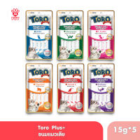 Toro Toro Plus ขนมครีมแมวเลีย โทโร่ พลัส 15g.x 5 ซอง