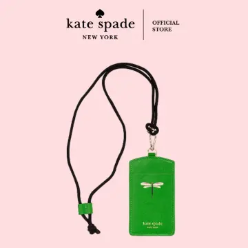 Kate Spade Staci Saffiano Card Case Lanyard ID Badge Holder