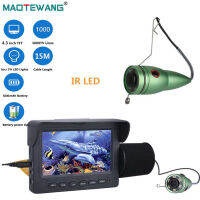 MAOTEWANG 15เมตร30เมตร1000L ปลา Finder กล้องตกปลาใต้น้ำ4.3 "; จอภาพ6วัตต์ LED สีขาว Night Vision กล้องสำหรับตกปลาน้ำแข็ง