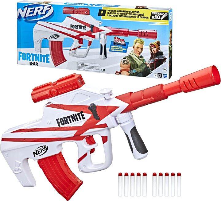 NERF Fortnite B-AR Motorized Dart Blaster | Lazada PH