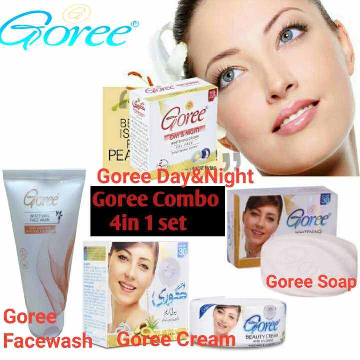 100 Original GORE 4 IN 1 SET ( GORE SOAP+ GORE FACEWASH+ GORE CREAM