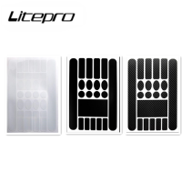 Litepro Anti-Scratch Scratch แรดสติ๊กเกอร์แผนที่พับได้สำหรับมอเตอร์ไซค์จักรยานห่วงโซ่ห่วงโซ่สติกเกอร์เรืองเเสงประดับรถด้านหน้าส้อมฟิล์มป้องกัน