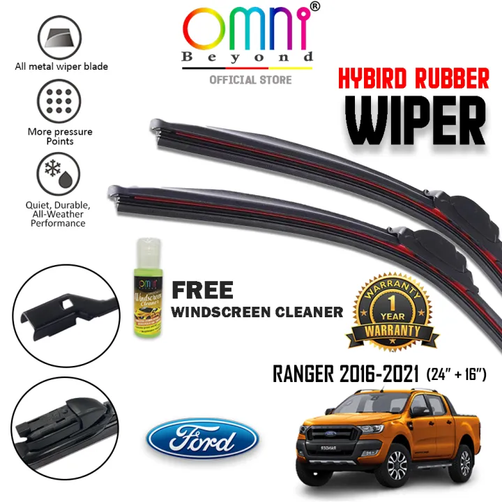 Ford Ranger 2015 - Present ( T7 ) Omni Beyond HYBIRD Rubber Wiper Blade