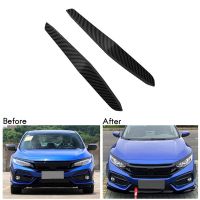 Front Bumper Trim Front Bumper Side Wind Blade Front Bumper Spoiler Auto for Honda Civic Type-R 2019-2021