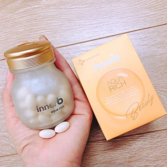 Viên cấp nước và collagen innerb aqua rich mẫu mới 70 viên double up - ảnh sản phẩm 5