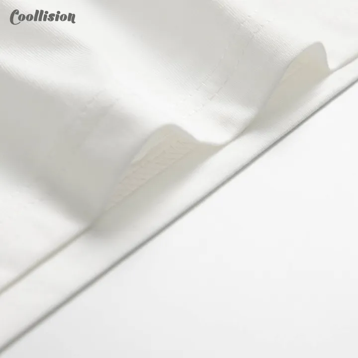 coollision-เสื้อยืดสีขาว-เสื้อเปล่าไม่หด-เสื้อสีพื้น-ผ้า-tc-เสื้อขาวไม่ย้วย-สินค้าเกรดคุณภาพ