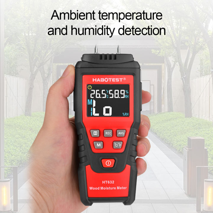 habotest-ht632-เครื่องวัดความชื้น-wood-humidity-meter-ผนังคอนกรีต-อิฐซีเมนต์-digital-humidity-meter-เครื่องวัดความชื้น