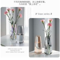 MUJI High-end Xingxuan glass vase ins style living room dining table flower arrangement dried flowers fresh flowers water culture hydroponic utensils decoration high value