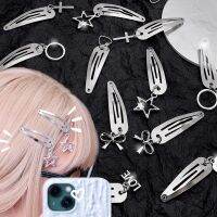 【YF】❁▦✈  2/4pcsY2K Alloy Hair Clip Bow Pendant Hairpins Headwear Punk Metal Barrette Accessories Gifts