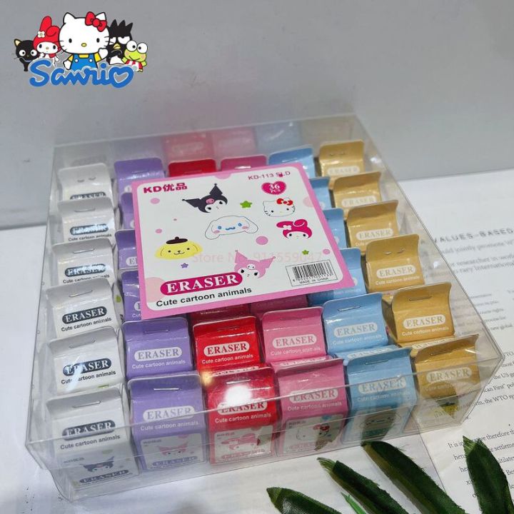 sanrio-ruer-ยางลบอะนิเมะ-hello-kitty-melody-kuromi-cinnamoroll-ยางลบสำหรับเด็กเครื่องเขียนนักเรียนอุปกรณ์การเรียนขายส่ง