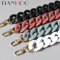 45cm-120cm Fashion Woman Handbag Accessory Chain Black White Green Resin Chain Luxury Frosted Strap Clutch Shoulder Purse Chain