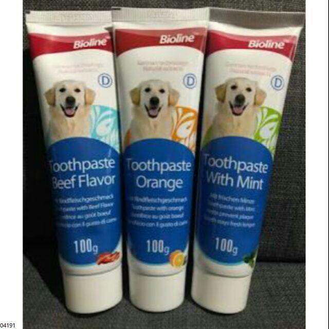 Charles Pet BIOLINE Toothpaste for Dog's Fresh Breath 100g Beef Flavor