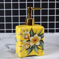 European Ceramics Soap Bottle Bathroom Accessories Foam Soap Dispenser Kitchen Lotion Hand Sanitizer Storage Shampoo Bottle