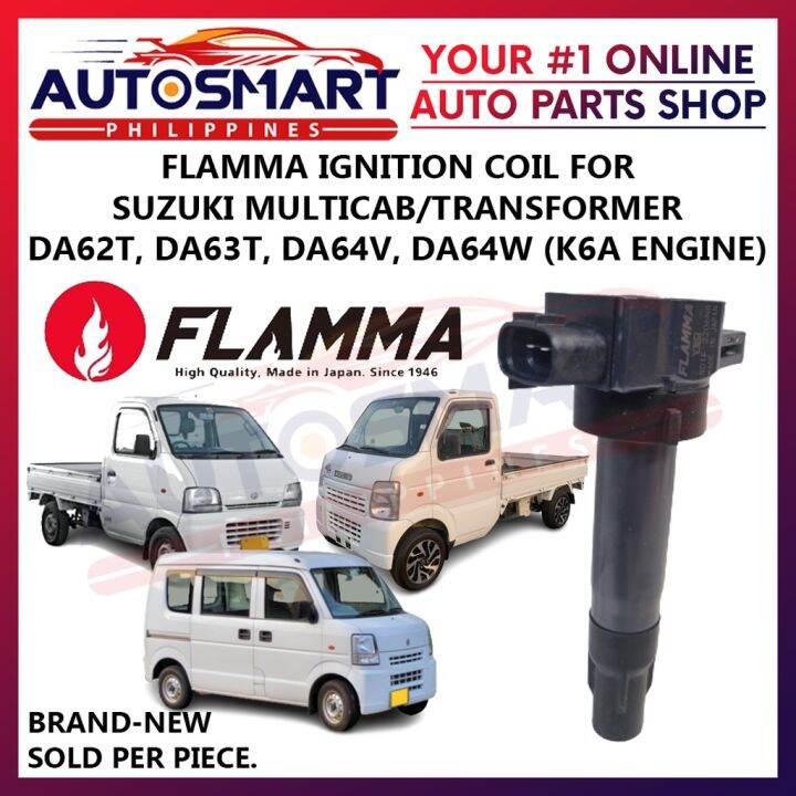 FLAMMA Ignition Coil for Suzuki Multicab/Transformer DA62, DA63T, DA64V