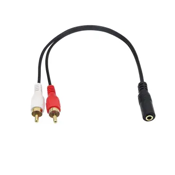 25cm RCA Y Adapter 1 RCA Female to 2 RCA Male Splitter Cable for Audio  Amplifier Subwoofer(RCA Female to 2 Male)