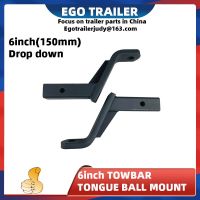 EgoTrailer 6inch Drop Towbar Tow Bar Ball Mount Tongue Hitch Trailer Car RV boat parts accessories Trailer Accessories