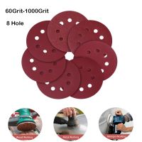 【cw】 10pcs 125mm 5 quot; Sanding Discs 8 Hole Sandpaper Set 60Grit-1000Grit Sander Disc Abrasive Polishing Tools 【hot】