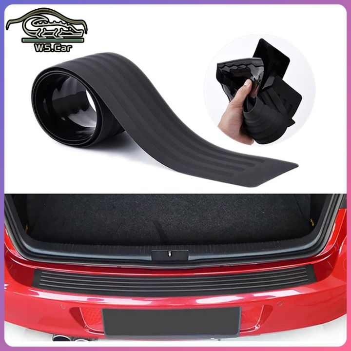 【local stock】 Universal Car Rear Bumper Sill Protector Plate Rubber ...