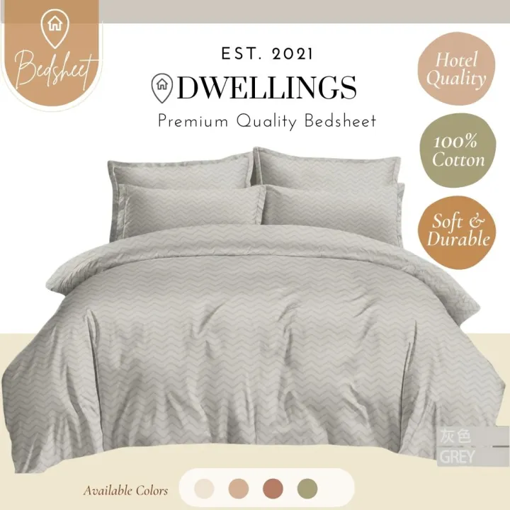 Duvet Cover With 2 Pillow Cases, Grey Chevron Single Duvet Cover
