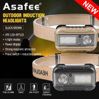 Asafee 300LM H05 XPE LED+10 * LED ultra bright exquisite head light portable work light 6-speed gear press switch with built-in battery IPX4 waterproof