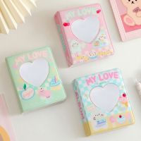 New Sweet 3inch Photocard Holder Hollow Love Heart Love Kpop Album Collect Book 40pockets Idol Cards Sleeves Cute Stationary