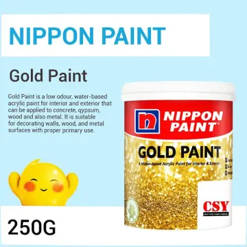 NIPPON Gold Paint Acrylic Paint Water Based Interior & Exterior