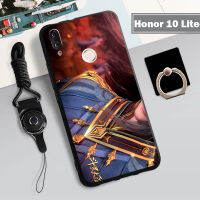 เคสสำหรับหัวเหว่ยนุ่มรุ่น Honor 10เคสโทรศัพท์เบาบางคลุมทั้งหมด2022ใหม่อุปกรณ์ป้องกันการตกหล่นกันรอยขีดข่วนฝามีที่ถือวงแหวนและเชือก