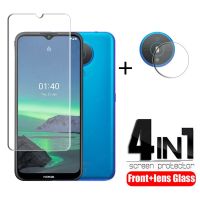 (Hulux electron) 4-In-1สำหรับ Nokia 1.4แก้วสำหรับ Nokia 1.4กระจกนิรภัยป้องกันหน้าจอฟิล์มป้องกันกล้องสำหรับ Nokia 6.2 7.2 1.4เลนส์แก้ว