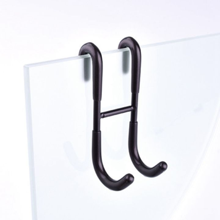 304-stainless-steel-s-hook-back-hook-of-plastic-glass-door-towel-double-hook