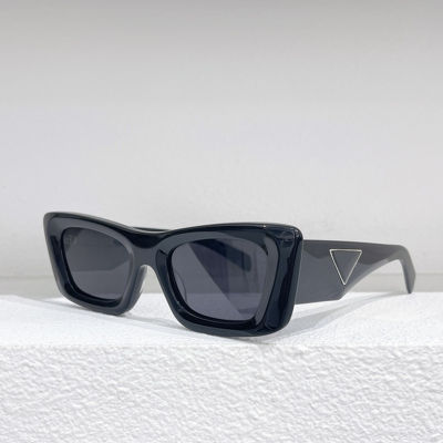 Fashion Vintage Square Acetate Black Cat Eye Sunglasses Women Classic Luxury nd Designer Trend Travel Sun Glasses For Female