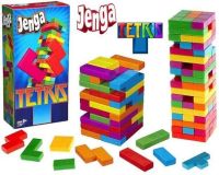 Onetoys Jenga Tetris เกมส์ตึกถล่ม ดึงรูปทรงต่างๆ หลากสี ระดับความยาก AAA+