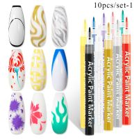 【YP】 10PCS/SET Graffiti Manicure Painting Smoke Smudge Ink Shading Marbling UV Gel Tools