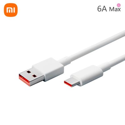 A0217 Xiaomi สายชาร์จ USB Type C 6A ชาร์จเร็วมาก สายเคเบิลข้อมูล TPE USB-A เป็น USB-C สายชาร์จ USB C Com