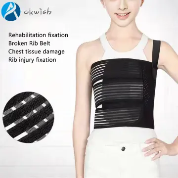 Rib Brace Chest Belt for Men and Women, Breathable Rib Chest Support Brace  Dislocated Ribs Protection Postoperation Belt for Rib Muscle Injuries