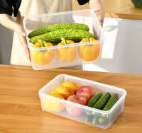 Freezer Food Storage Boxes Clear Plastic Pantry Kitchen Organization Suit Refrigerator Food Fruit Crisper Portable Storage Box