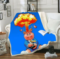 Garbage pit kids 3D print fashion fleece blanket bed bedspread Sherpa blanket