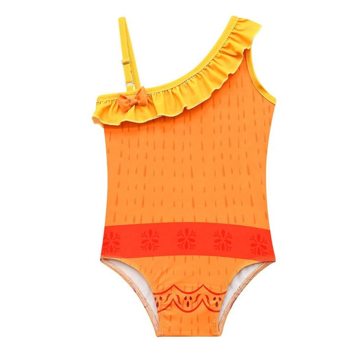 ชุดชุดว่ายน้ำเด็กทารก-disney-encanto-สำหรับเด็กผู้หญิงตัวเล็กชุดชายหาดคอสเพลย์อิซาเบลาชุดว่ายน้ำเจ้าหญิง