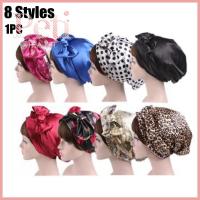 BT69S Hair Loss Chemo Cap Hat Head Cover Ethnic Floral Print Hair Bonnet Soft Satin Bonnet Silk Night Sleep Cap Shower Cap