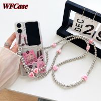 WFCase เคสสำหรับออปโป้ไฟนด์ N2ฝาพับเคสโทรศัพท์แบบมินิมอลลิสต์ (+ สร้อยข้อมือ) ปกป้องกล้องแบบเต็มกรอบ