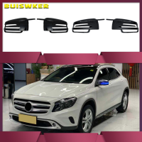 2Pcs เปลี่ยนคาร์บอนไฟเบอร์รูปแบบกระจกมองหลังด้านข้างสำหรับ Benz W246 W204 W212 W221 W176 X156