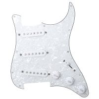 สำหรับ FD ST สไตล์ Pickguard กีตาร์ไฟฟ้าปิคอัพคอยล์เดี่ยว SSS โหลด Prewired กีต้าร์สีขาวมุกยามชิ้นส่วนแผ่นกีตาร์