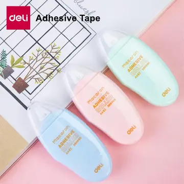 Deli Double Sided Adhesive Tape School Office Stationery 6MMx8M Tape Glue  Roller двухсторонний скотч for Scrapbooking
