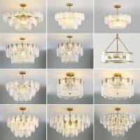 [COD] light luxury chandelier living room 2021 new post-modern glass crystal French medieval restaurant bedroom lamps