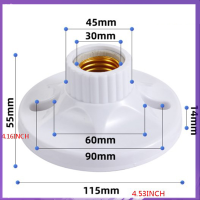 ที่ใส่หลอดไฟไฟ LED E27สวยหลอดไฟอะแดปเตอร์6A220V-250V แขวนฐานรูโคมไฟหลอดไฟอะแดปเตอร์ทรงกลม