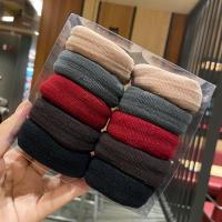 【CW】 2/5/10 Pcs/Set New Soft Width Scrunchies Rubber Bands Elastic Hair Band Female Accessories